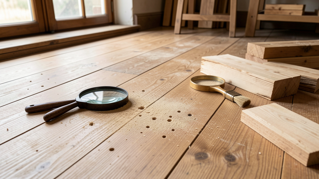 reconnaître une infestation dans le parquet